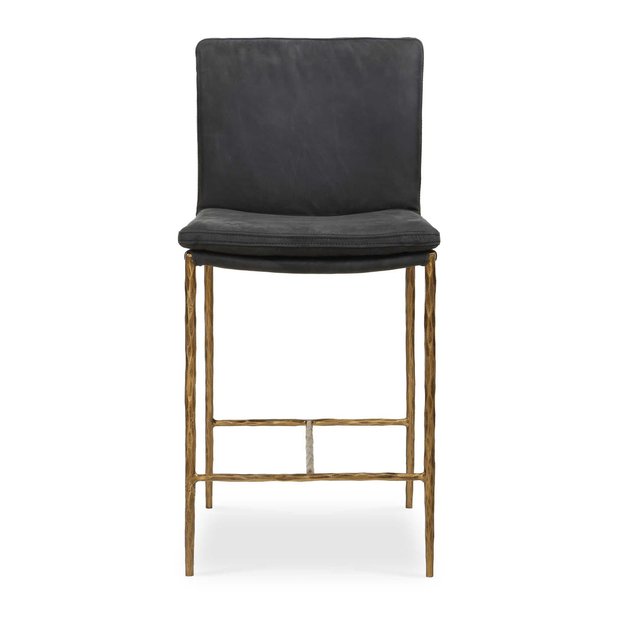 Modern European furniture - Gray Leather Counter Stool - www.oroa.com | Oroa.com