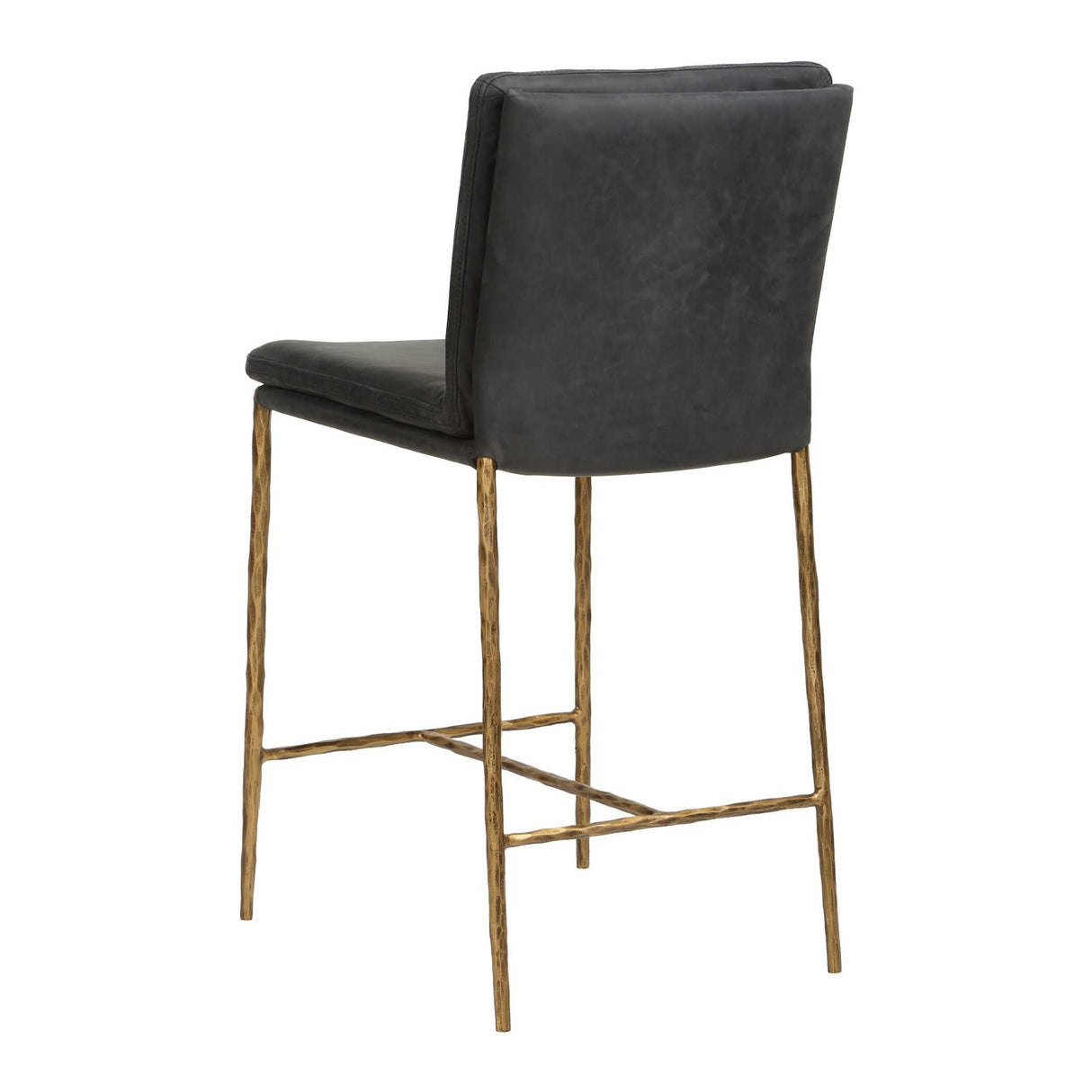 Modern European furniture - Gray Leather Counter Stool - www.oroa.com | Oroa.com
