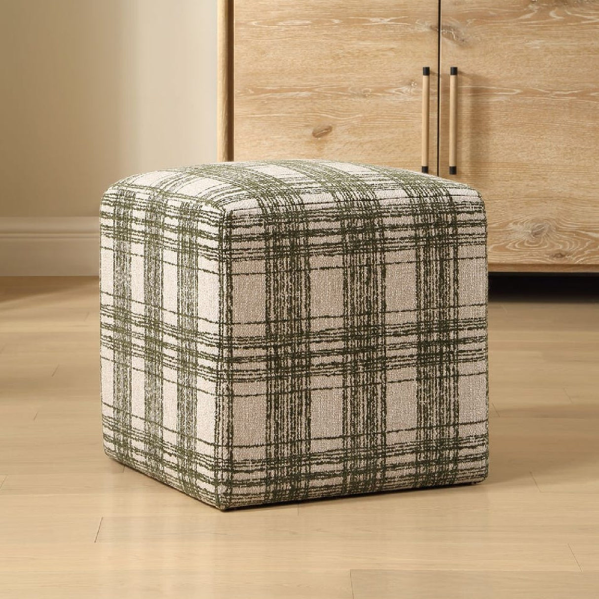 Chenille Cube Ottoman | Oroa.com