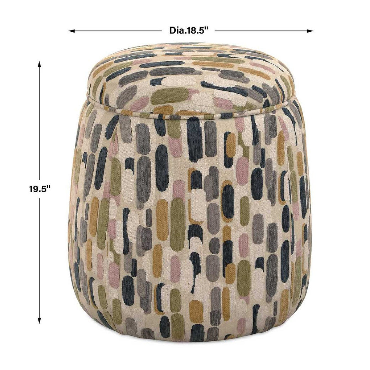 Modern European furniture - Multicolored Pattern Storage Ottoman - www.oroa.com | Oroa.com