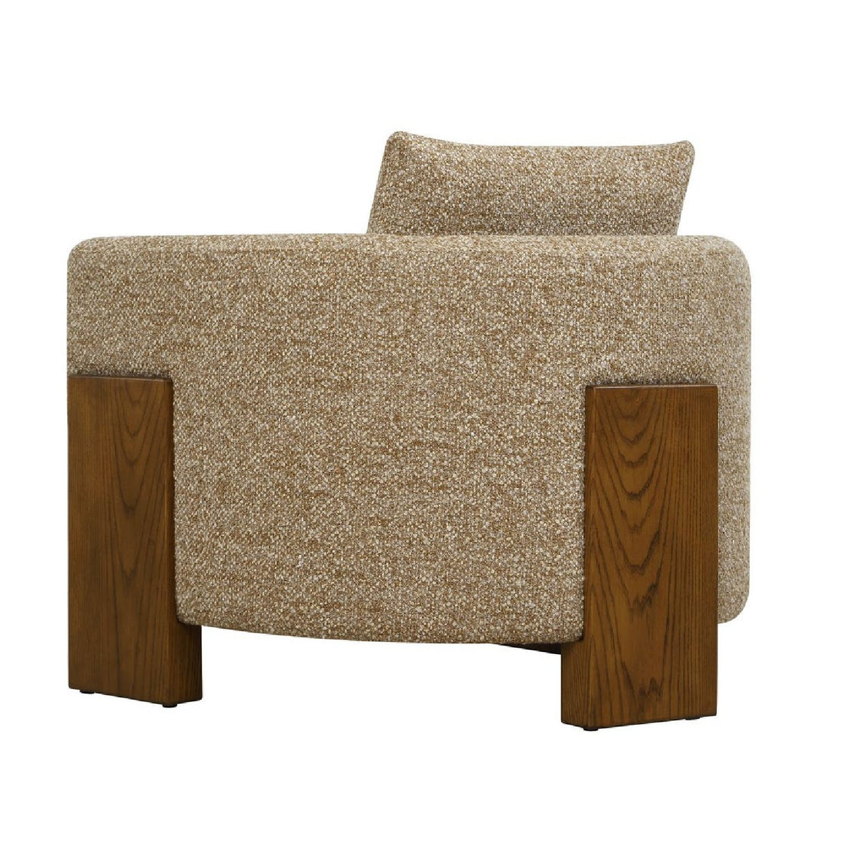 Modern European furniture - Cream Boucle 3-Legged Accent Chair - www.oroa.com | Oroa.com