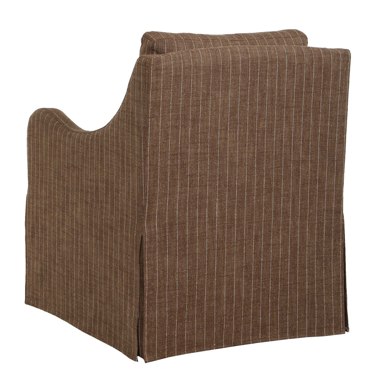 Modern European furniture -Brown Pinstripes Swivel Chair - www.oroa.com | Oroa.com