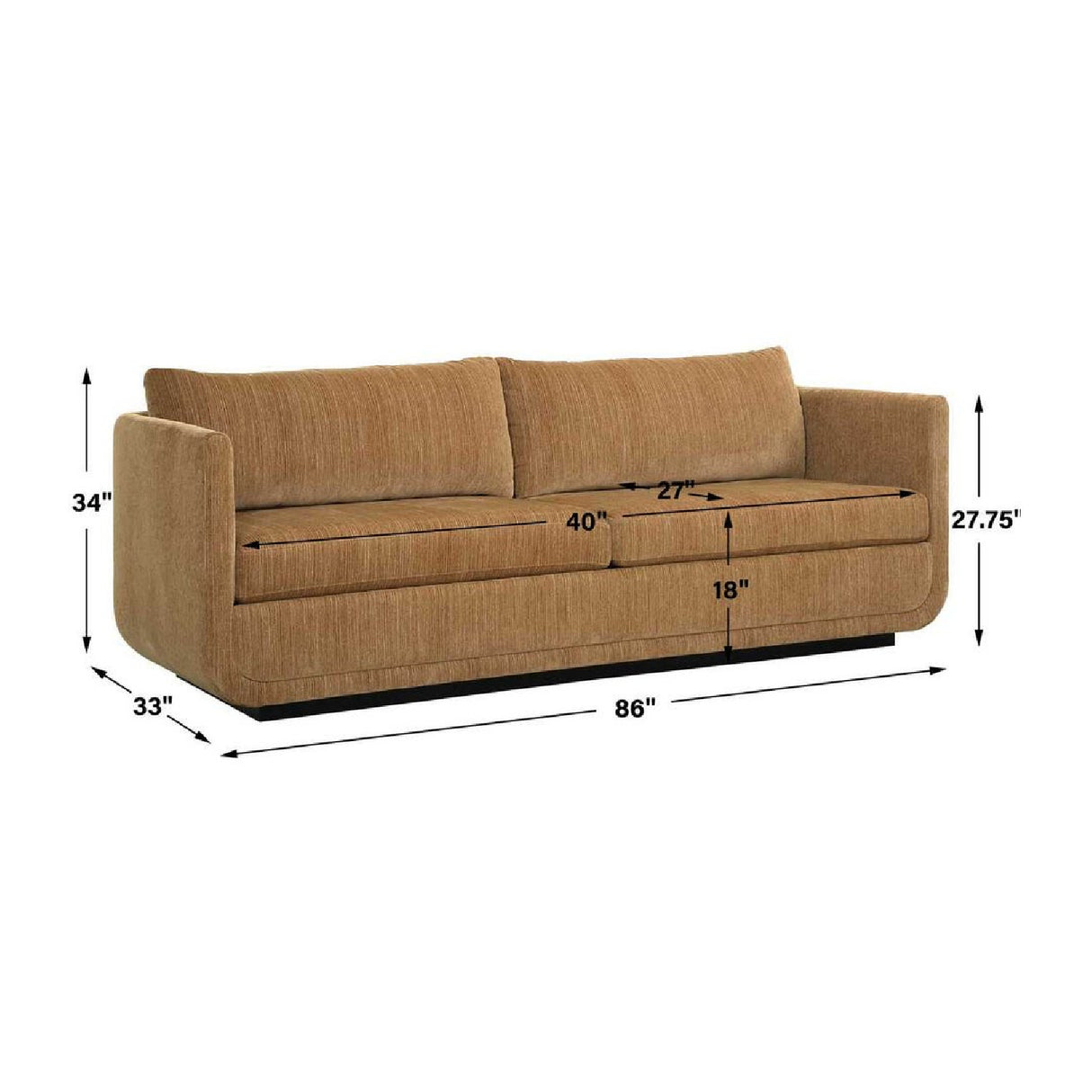 Textured Chenille Sofa | Oroa.com