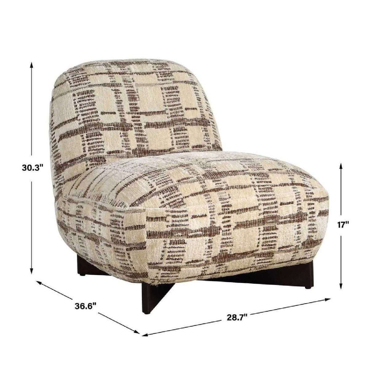 Modern European furniture - Woven Chenille Accent Chair - www.oroa.com | Oroa.com