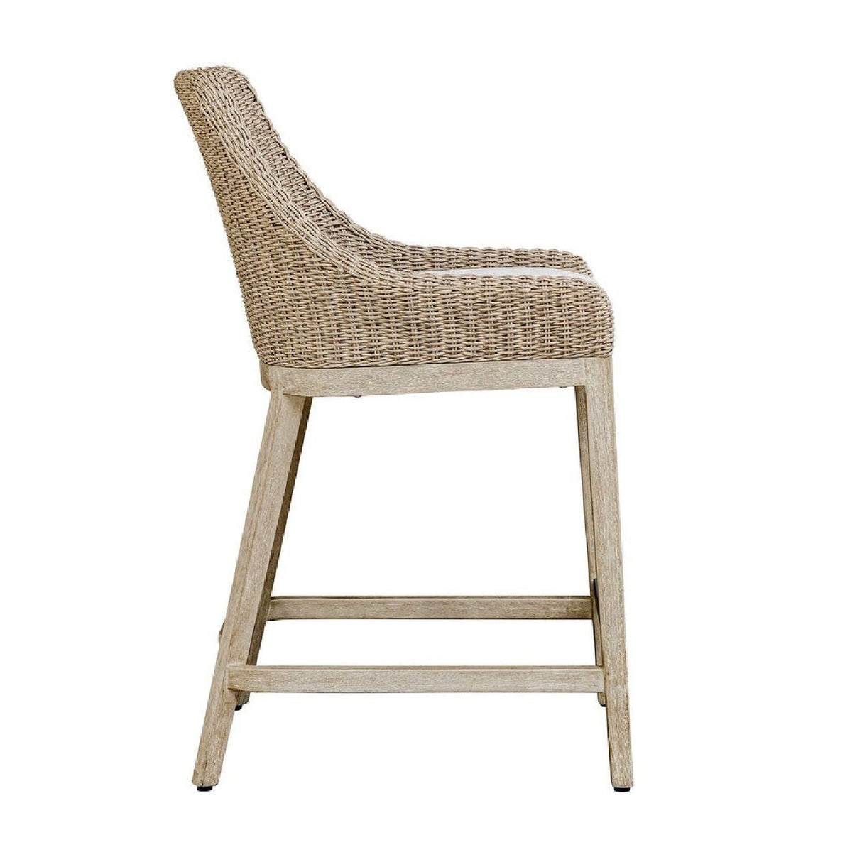 Modern European furniture - Beige Wicker Outdoor Counter Stool - www.oroa.com | Oroa.com