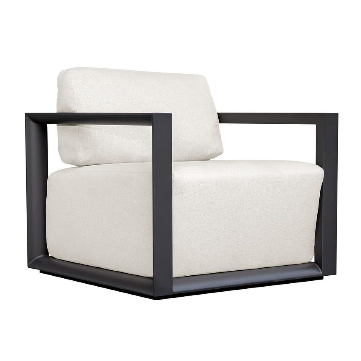 White Cushioned Outdoor Lounge Chair | Oroa.com