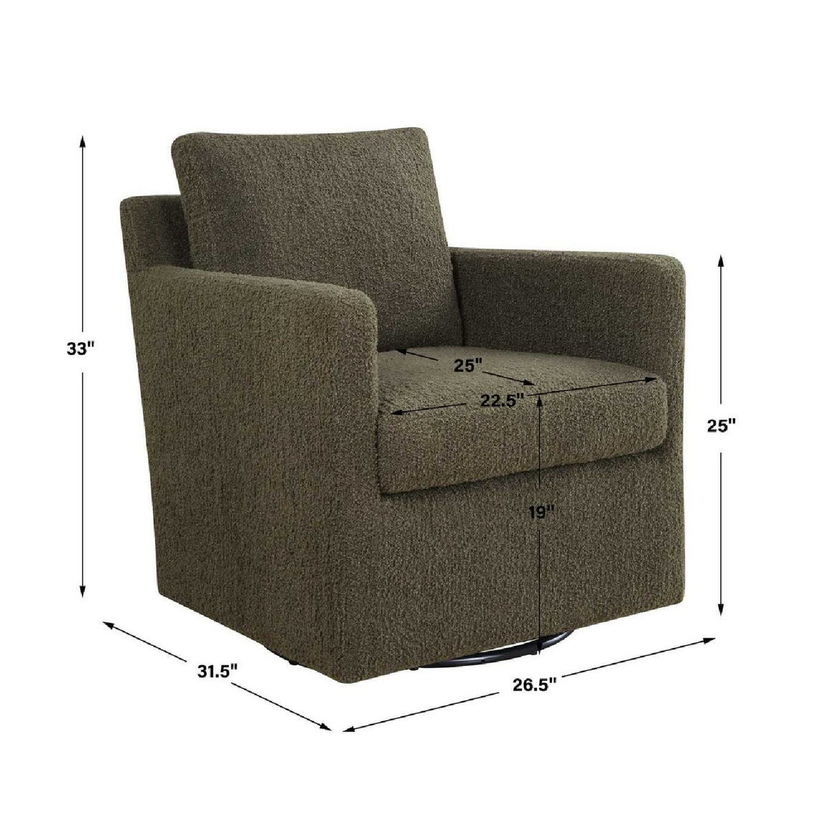 Upholstered Swivel/Glider Armchair | Oroa.com