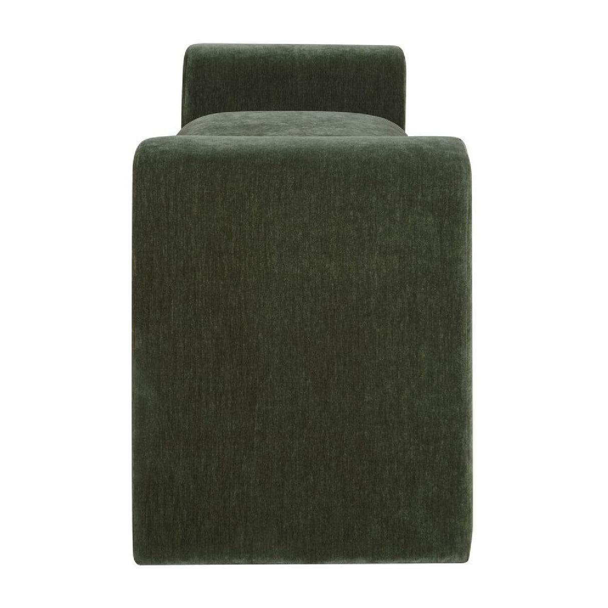 Modern European furniture - Green Velvet Curved Bench - www.oroa.com | Oroa.com