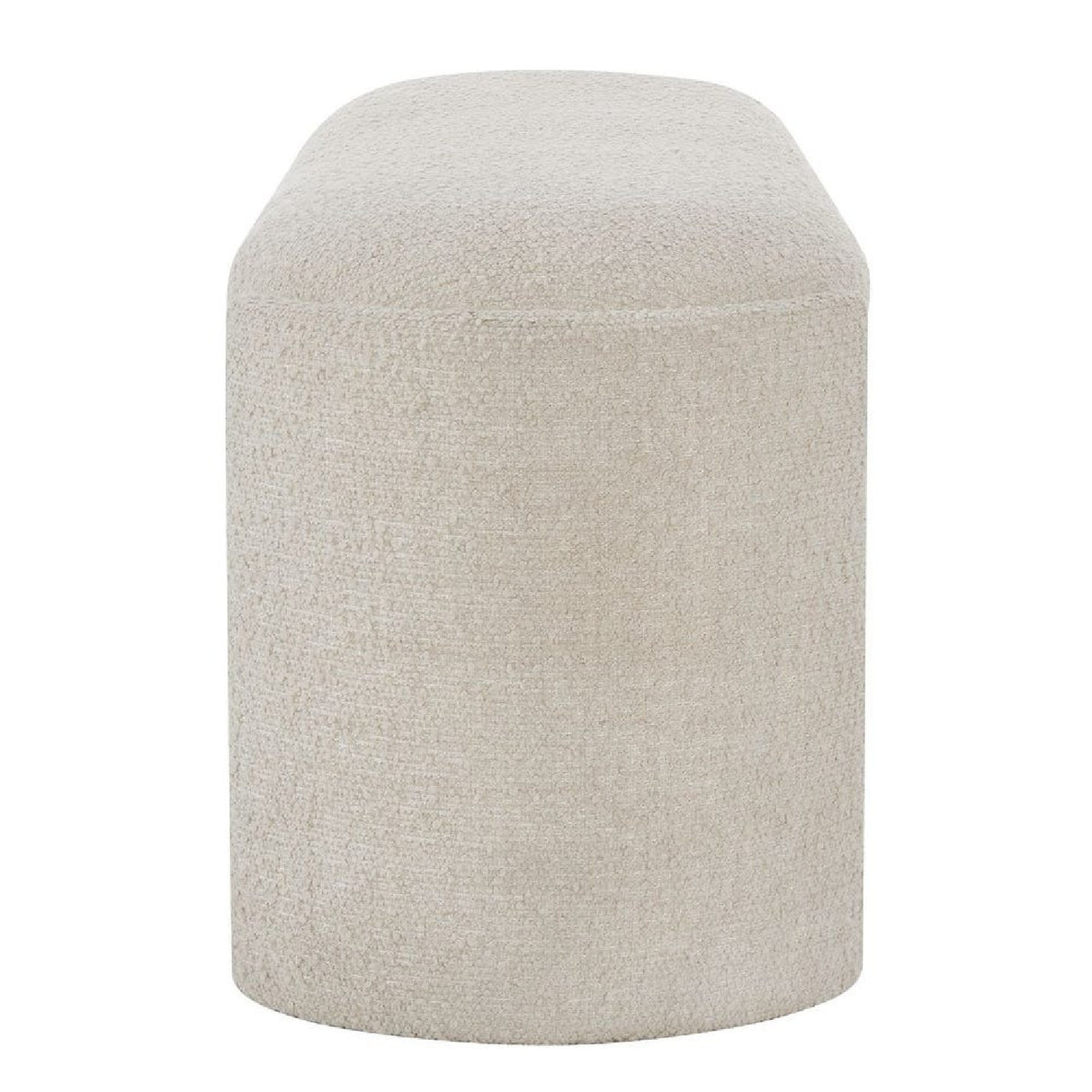 Modern European furniture - White Boucle Bench - www.oroa.com | Oroa.com