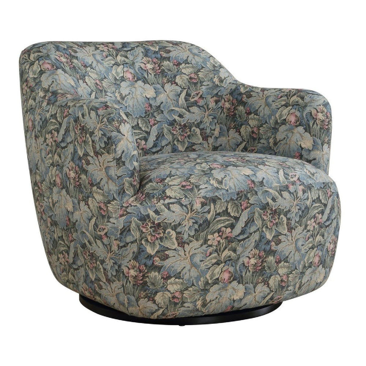 Modern European furniture - Floral Print Swivel Chair - www.oroa.com | Oroa.com