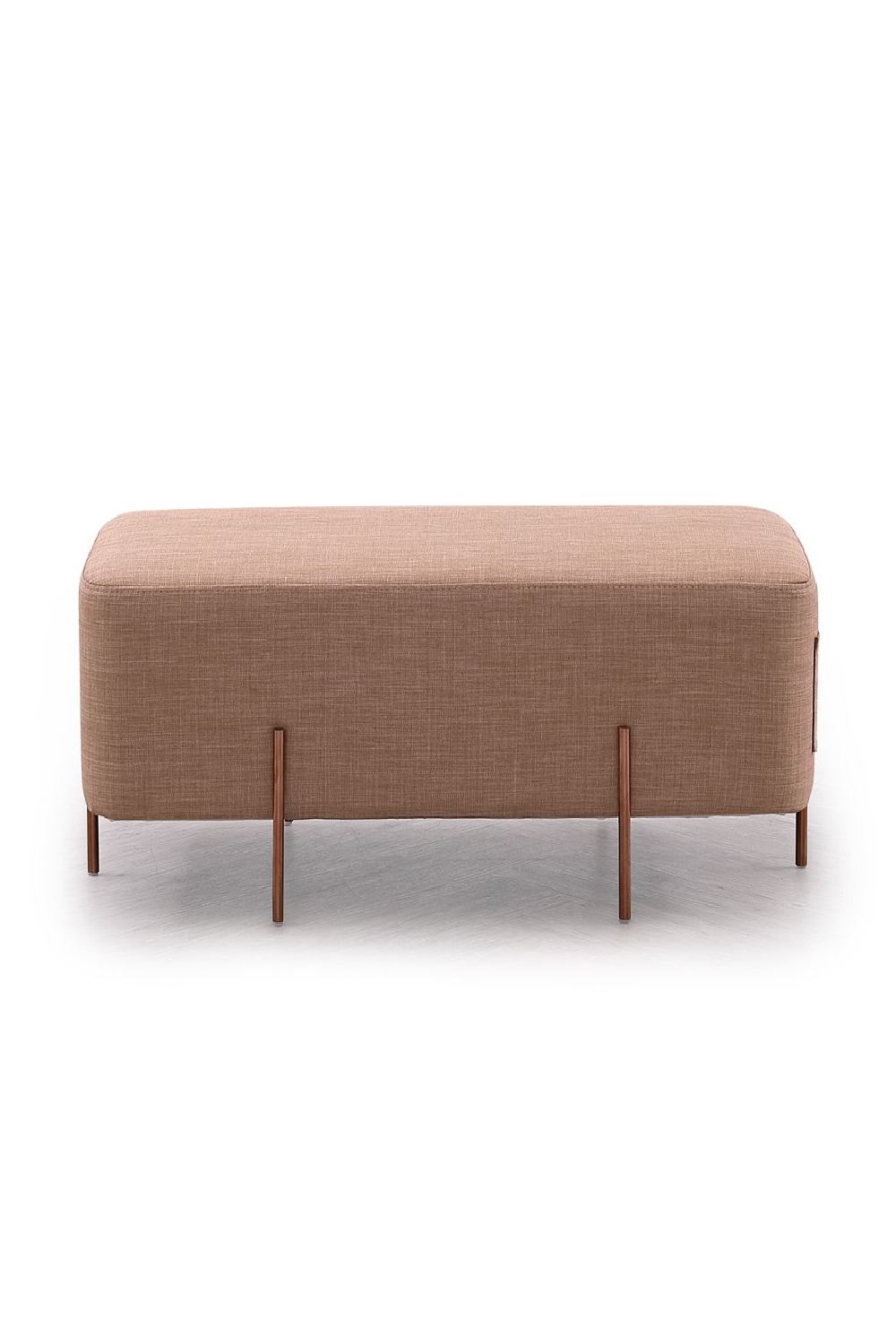 Brown Fabric Pocket Ottoman | Oroa.com