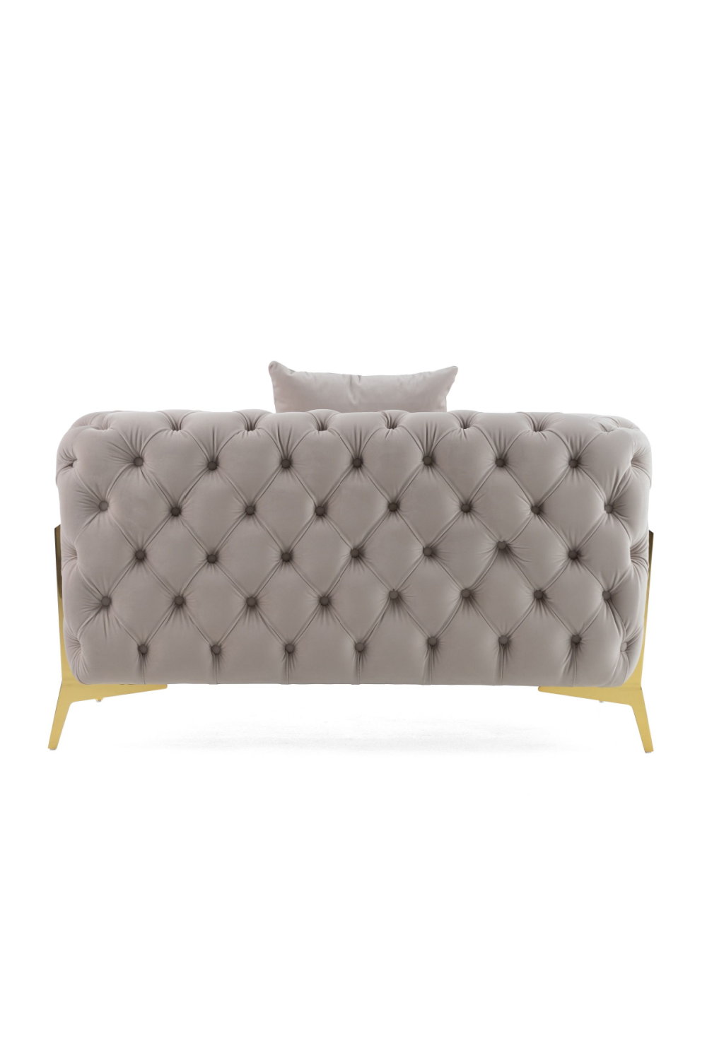 Button-Tufted Velvet Lounge Chair | Oroa.com