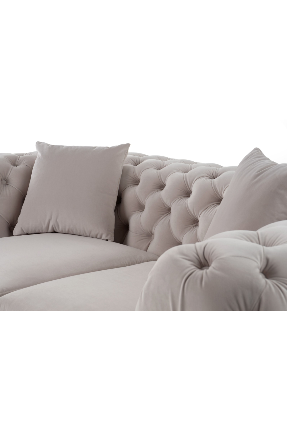 Button-Tufted Velvet Loveseat | Oroa.com