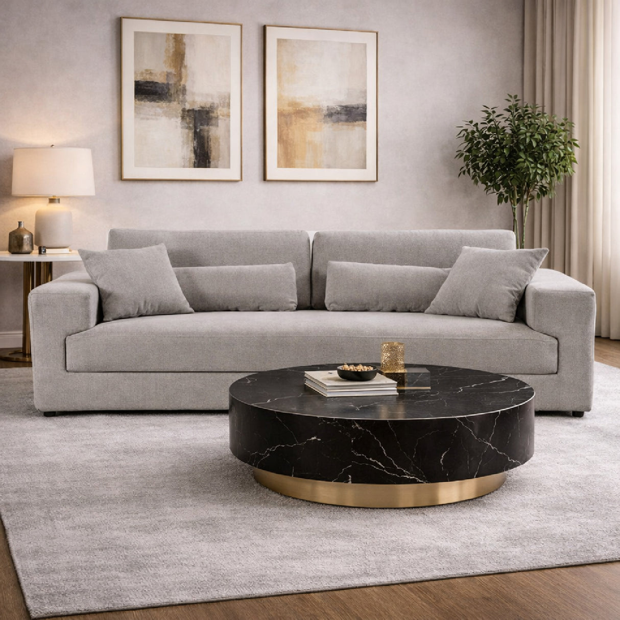 Gray Fabric Sofa | Oroa.com