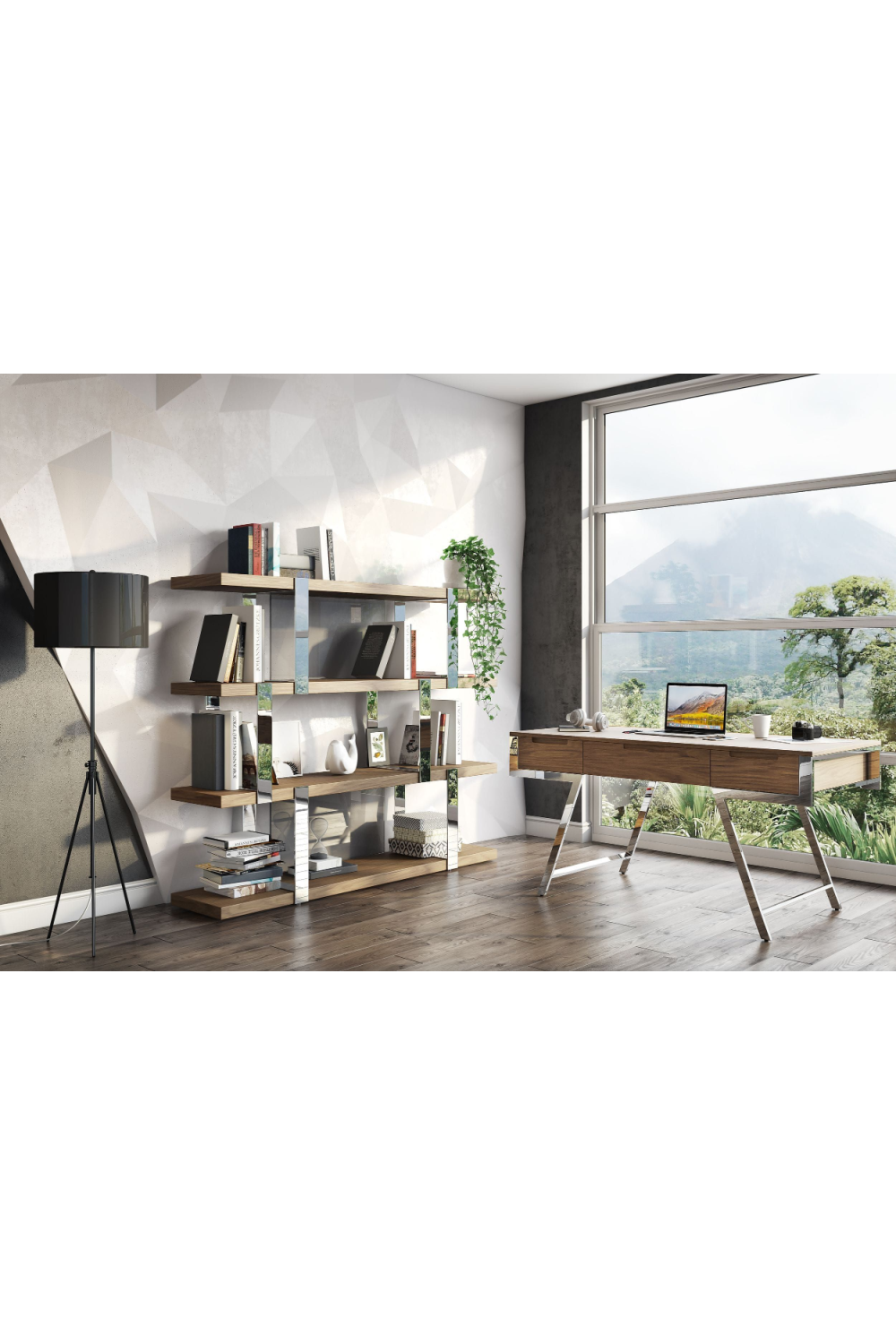 Wooden 4-Shelf Bookcase | Oroa.com