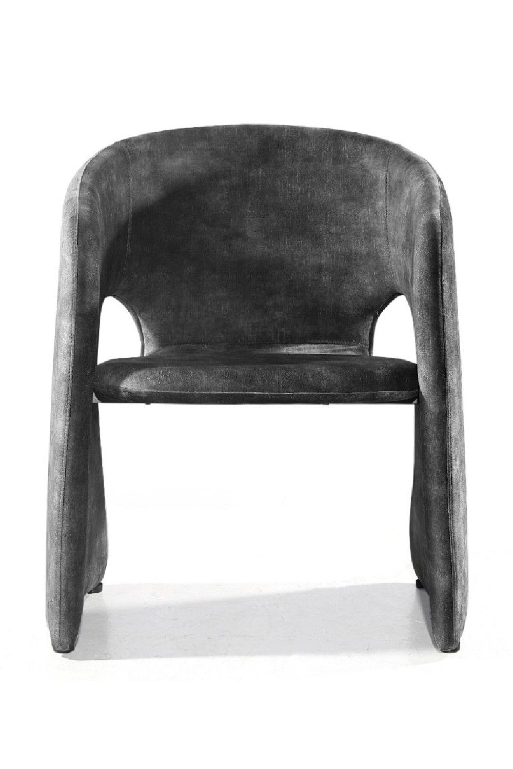 Dark Gray Velvet Dining Chair | Oroa.com