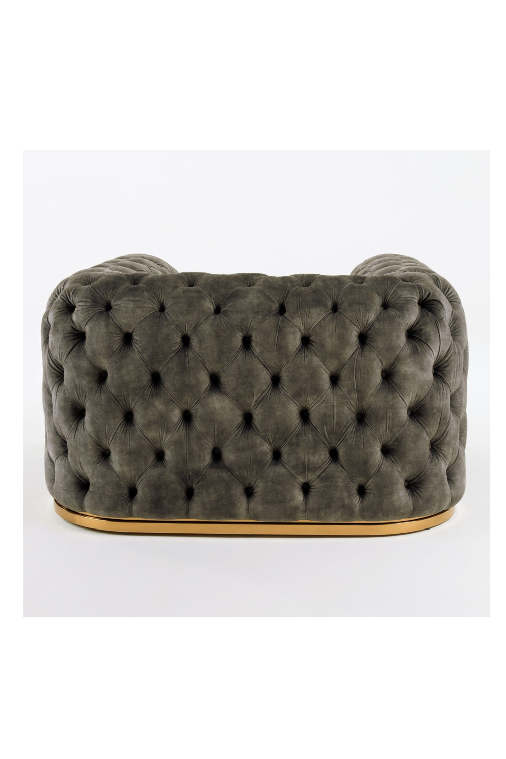 Gray Velvet Tufted Lounge Chair | Oroa.com