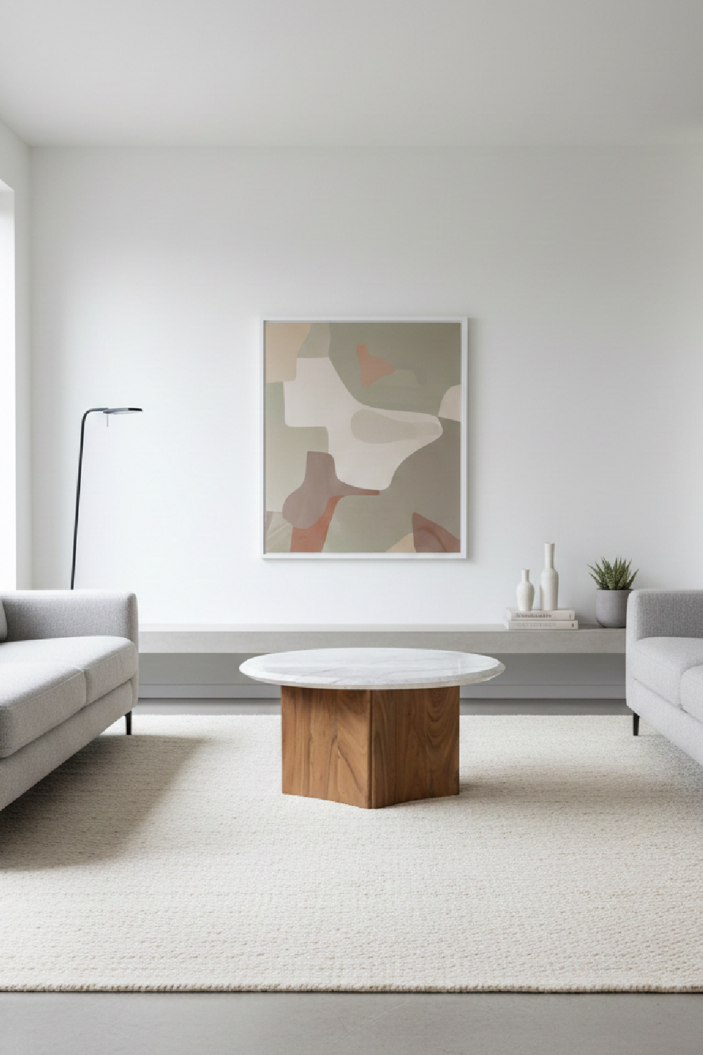 White Round Marble Coffee Table | Oroa.com