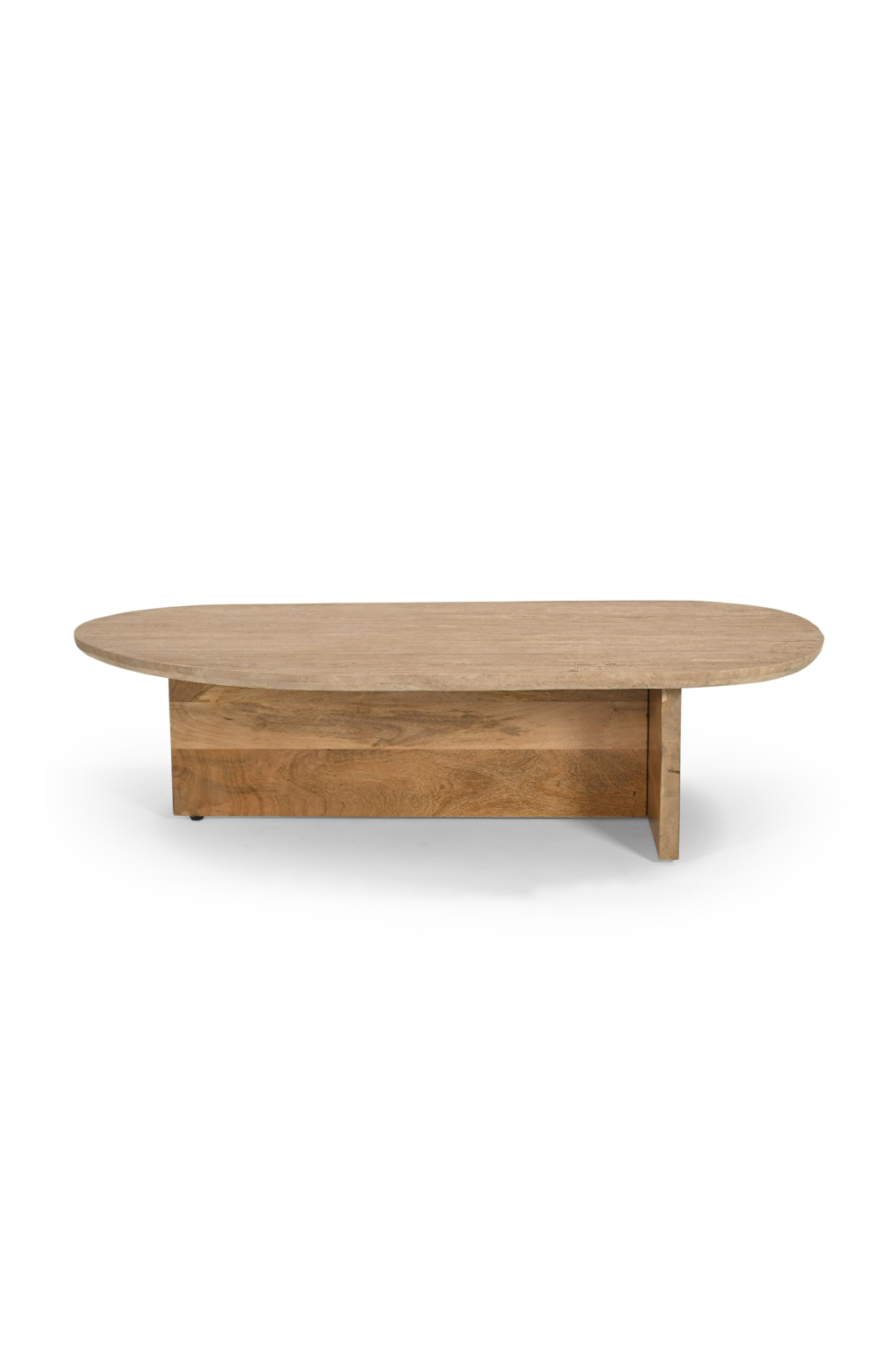 Travertine Freeform Coffee Table | Oroa.com