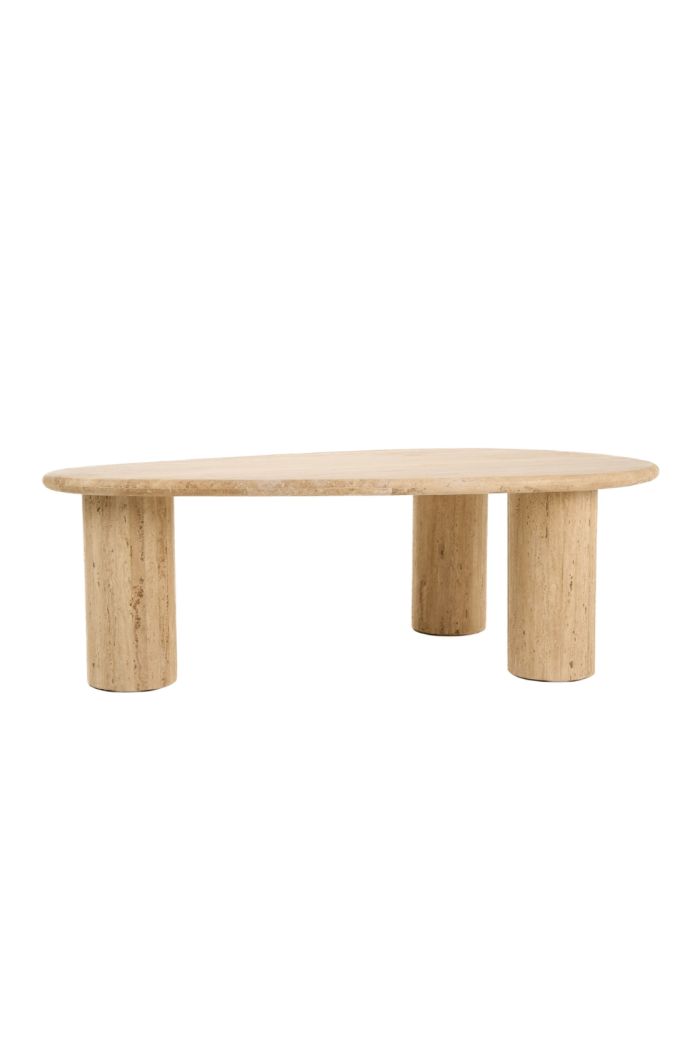 Freeform Travertine Coffee Table | Oroa.com