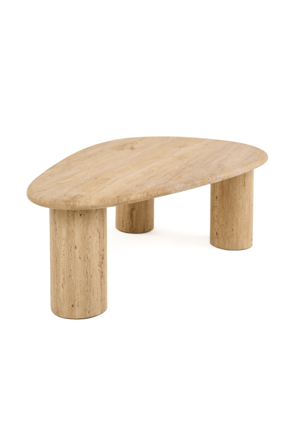 Freeform Travertine Coffee Table | Oroa.com