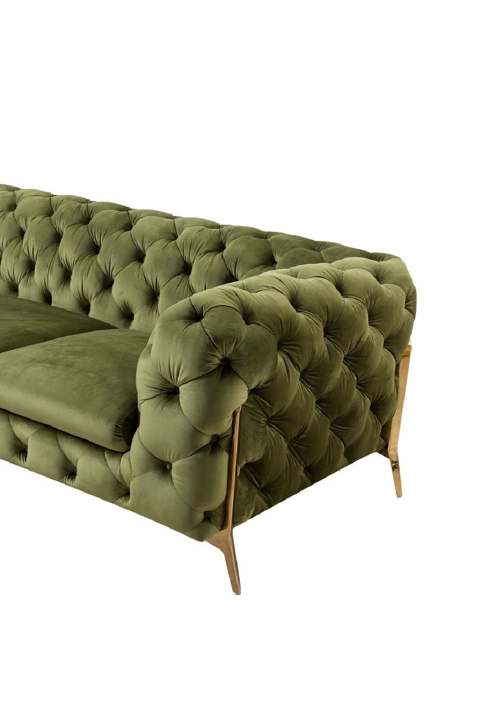 Green Velvet Tufted Sofa | Oroa.com
