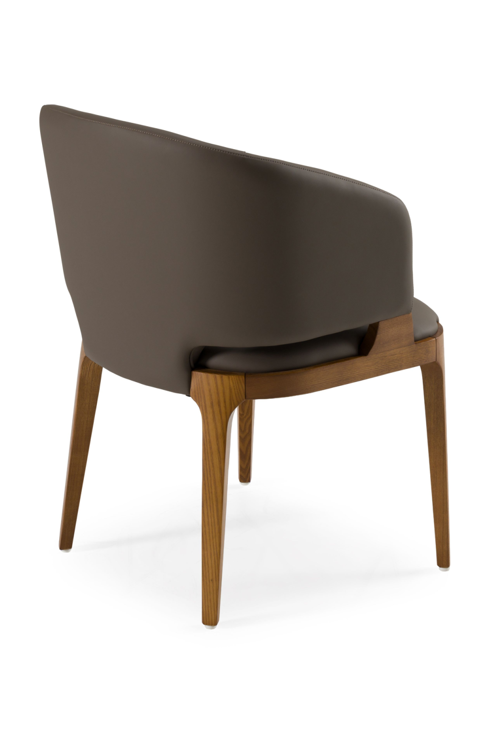Brown Vegan Leather Dining Chair | Oroa.com