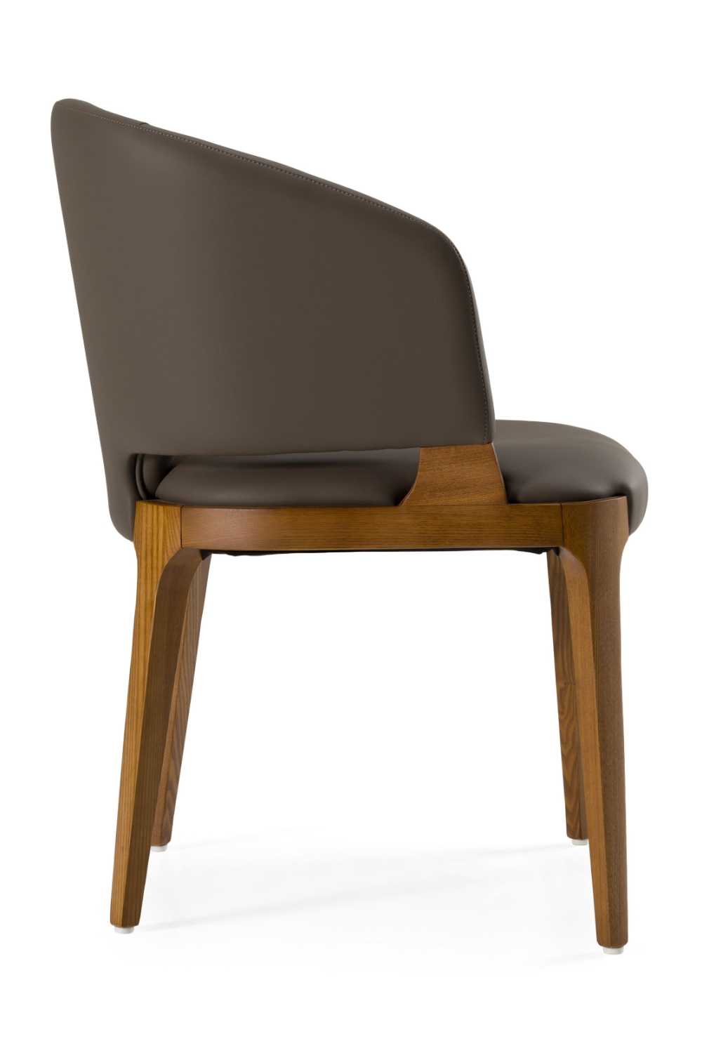 Brown Vegan Leather Dining Chair | Oroa.com