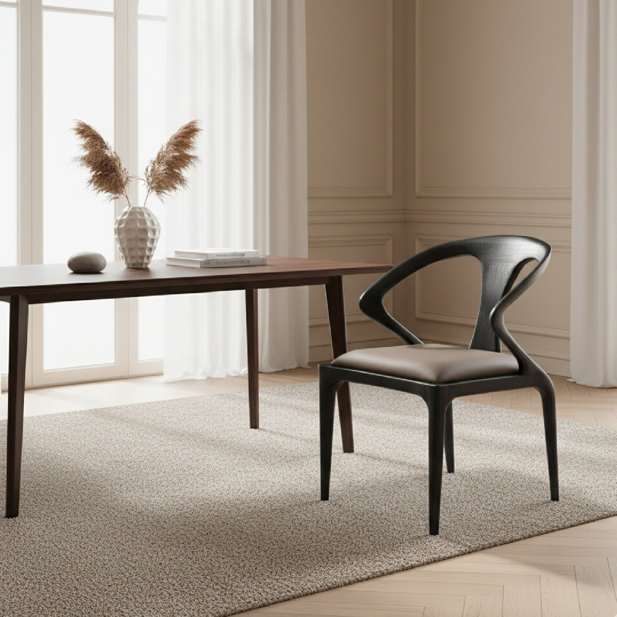 Black Ash Dining Chair | Oroa.com