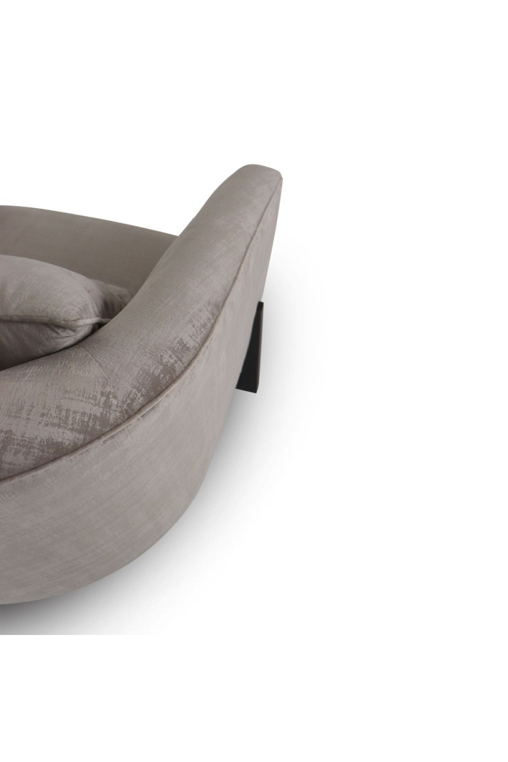 Curved Gray Accent Chair | Oroa.com