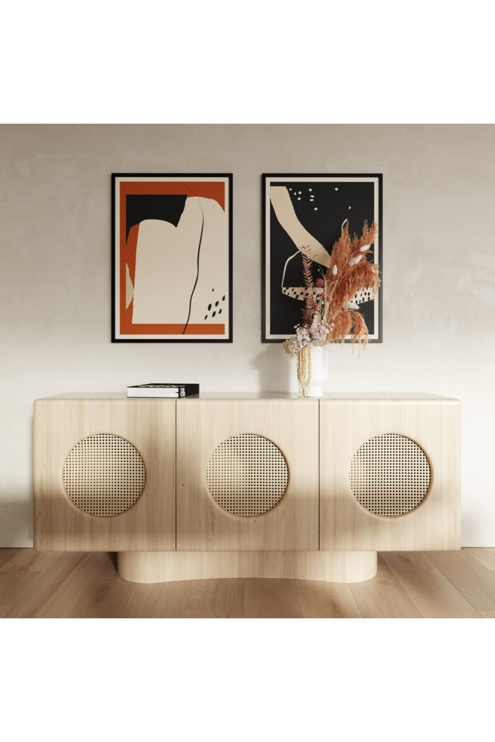 Natural Ash Rattan Sideboard | Oroa.com
