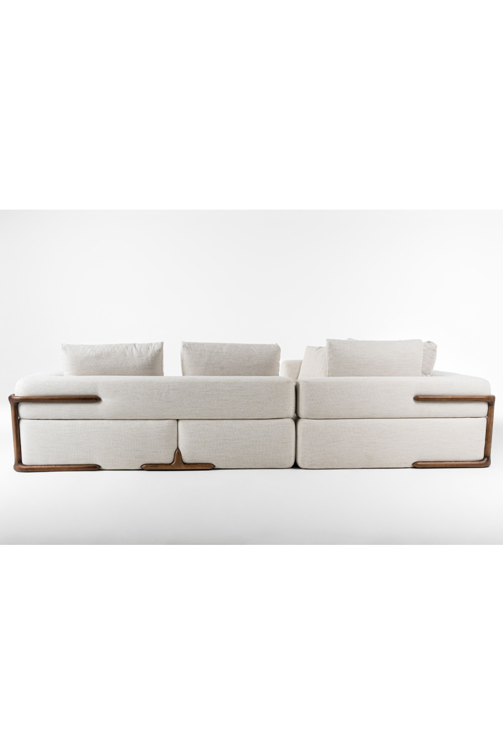 White Fabric Sectional Sofa | Oroa.com