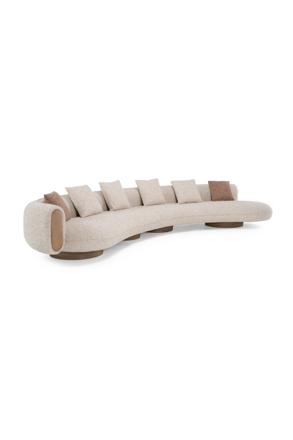 Multicolored Boucle Sectional Sofa | Oroa.com