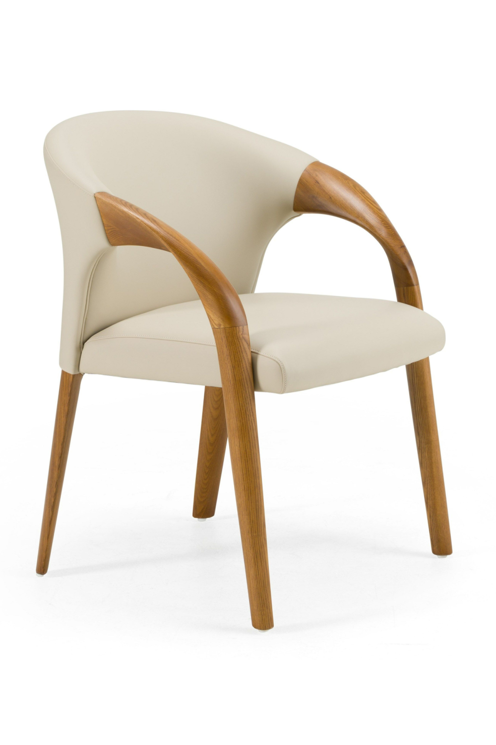 Light Gray Leather Dining Chair | Oroa.com