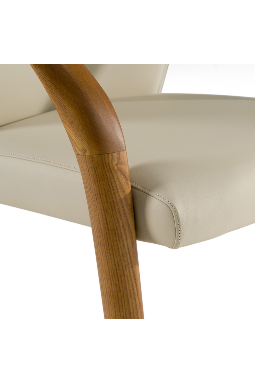 Light Gray Leather Dining Chair | Oroa.com