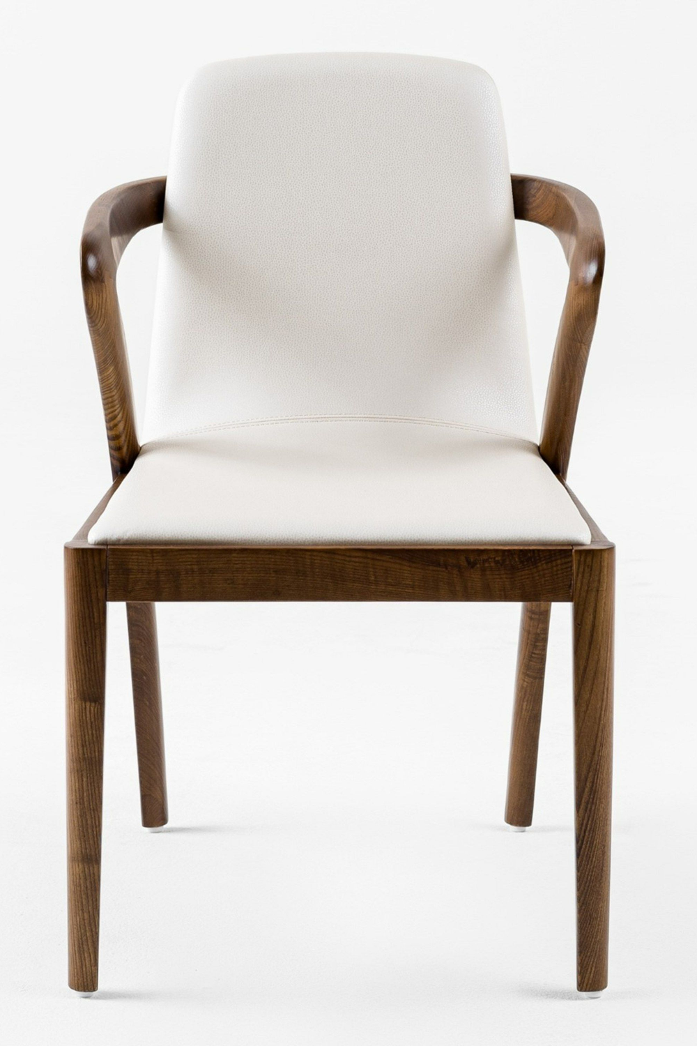 Walnut Framed Cream Dining Chair | Oroa.com