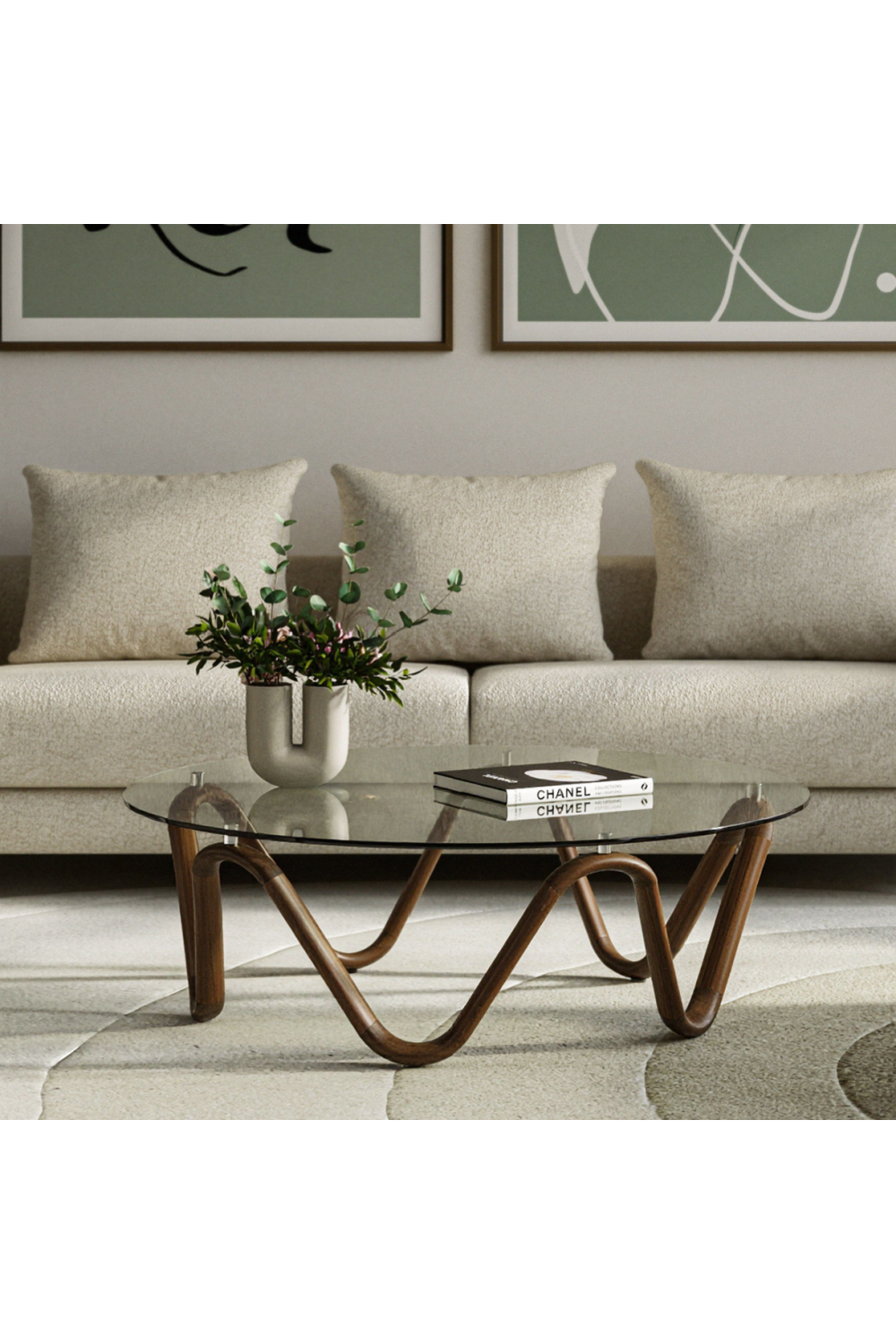 Glass Round Coffee Table | Oroa.com