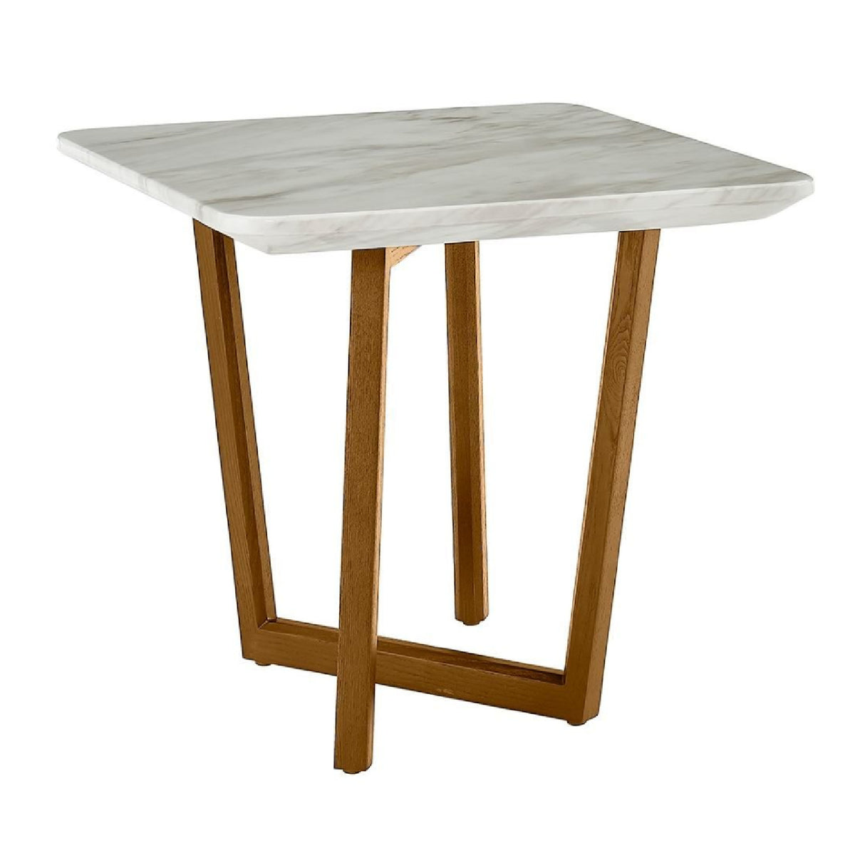 White Ceramic End Table | Oroa.com
