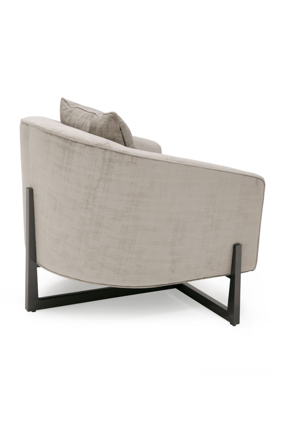 Bronze Cross Base Accent Chair | Oroa.com