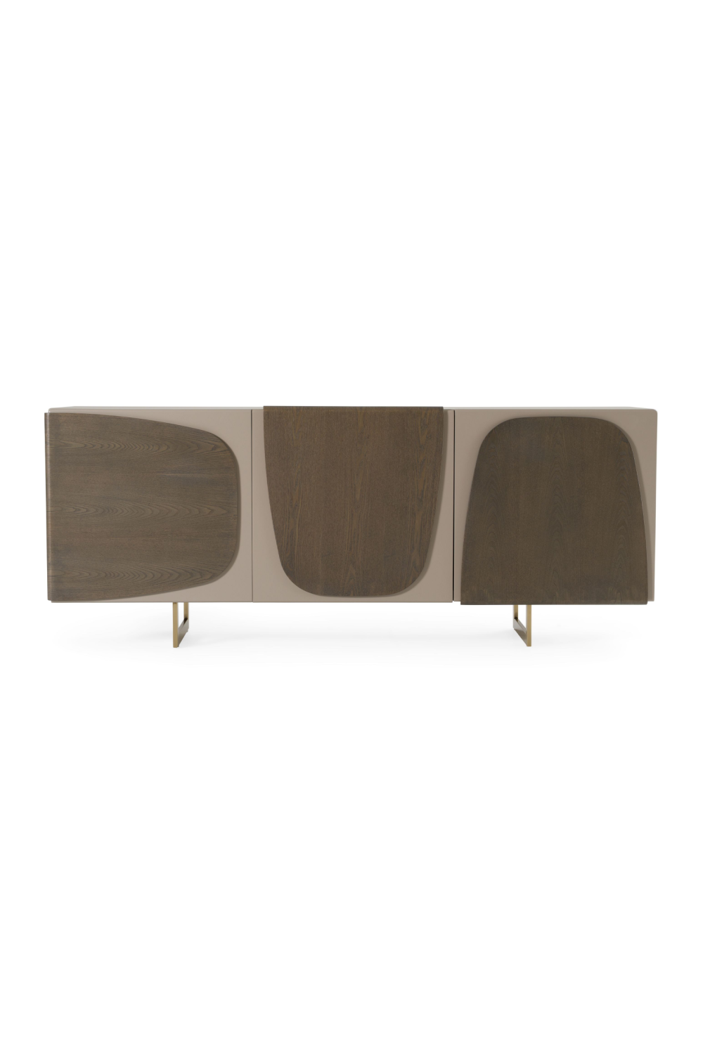 Gray Wooden 3-Door Sideboard | Oroa.com