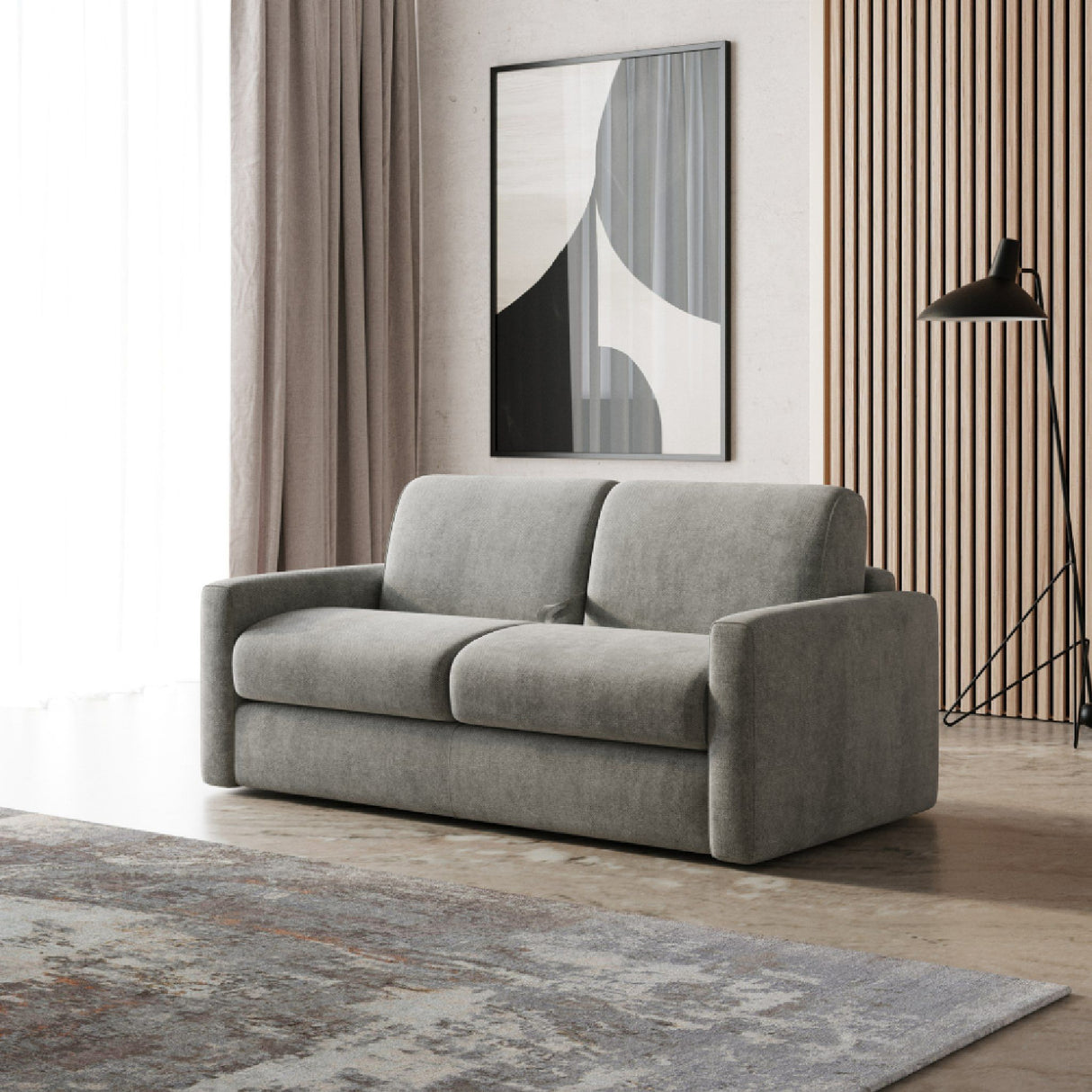 Square-Armed Sofa Bed | Oroa.com