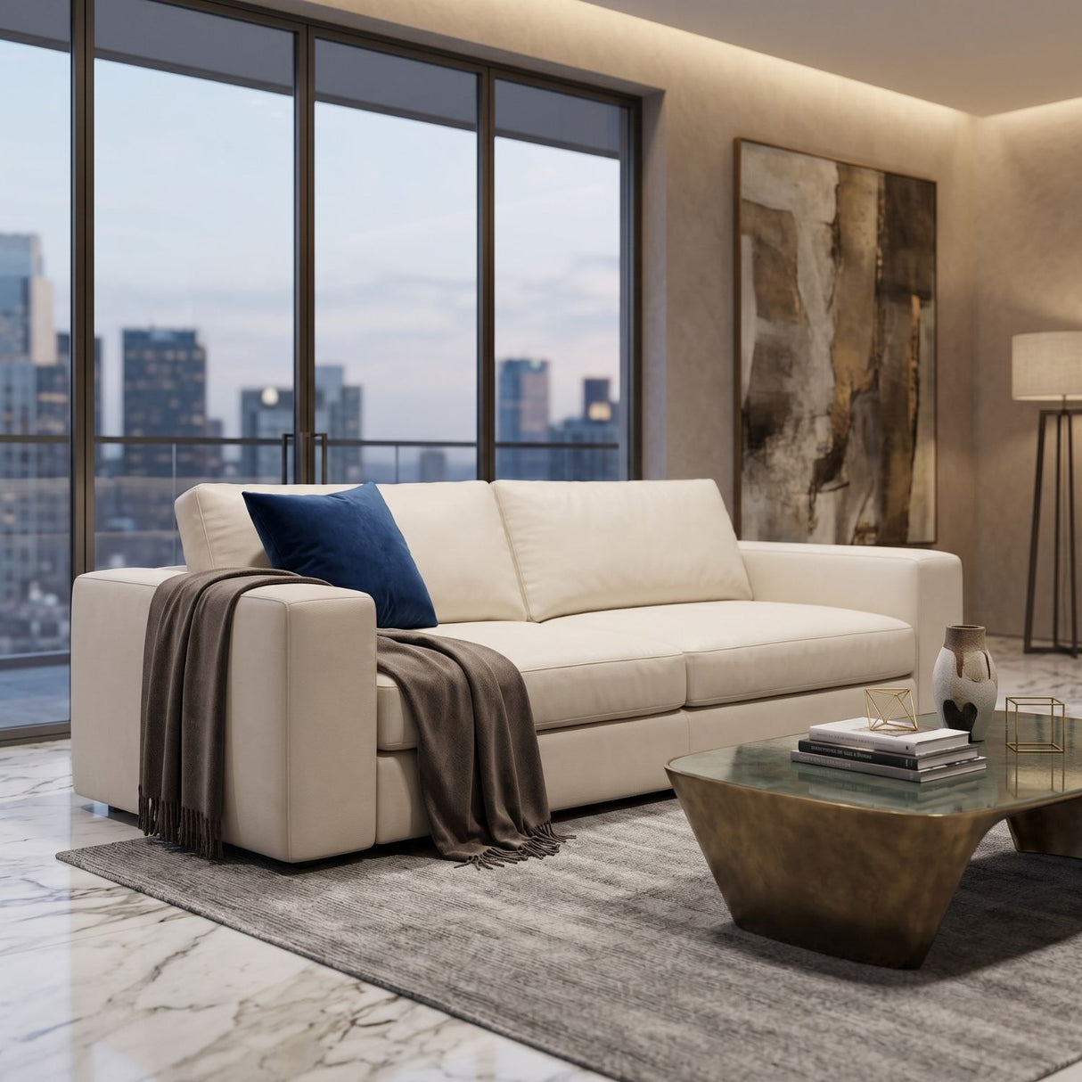 Italian Leather Sofa | Oroa.com