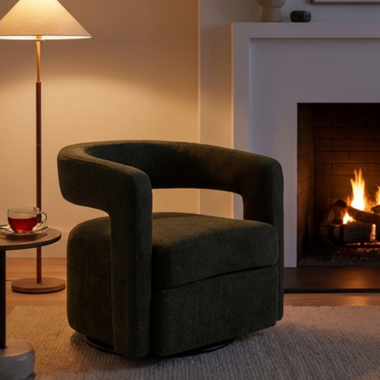 Green Swivel Accent Chair | Oroa.com