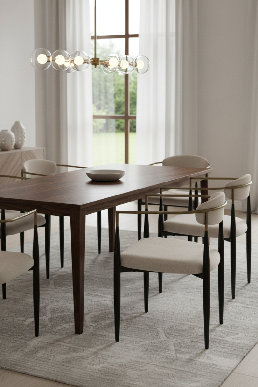 Gold-Armed Dining Chair | Oroa.com