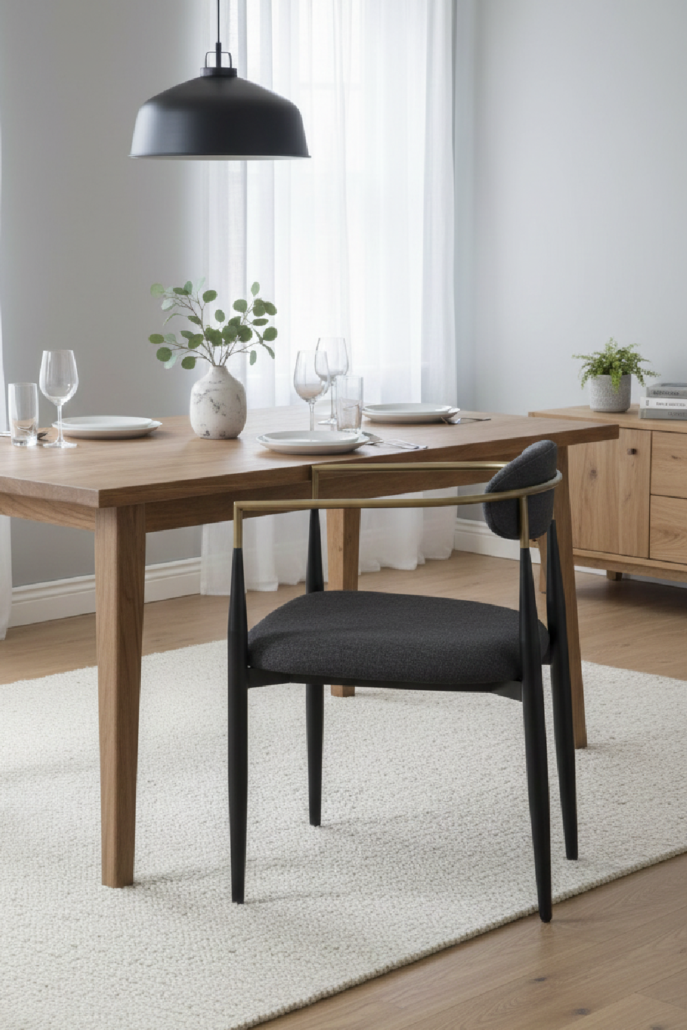 Gold-Armed Dining Chair | Oroa.com