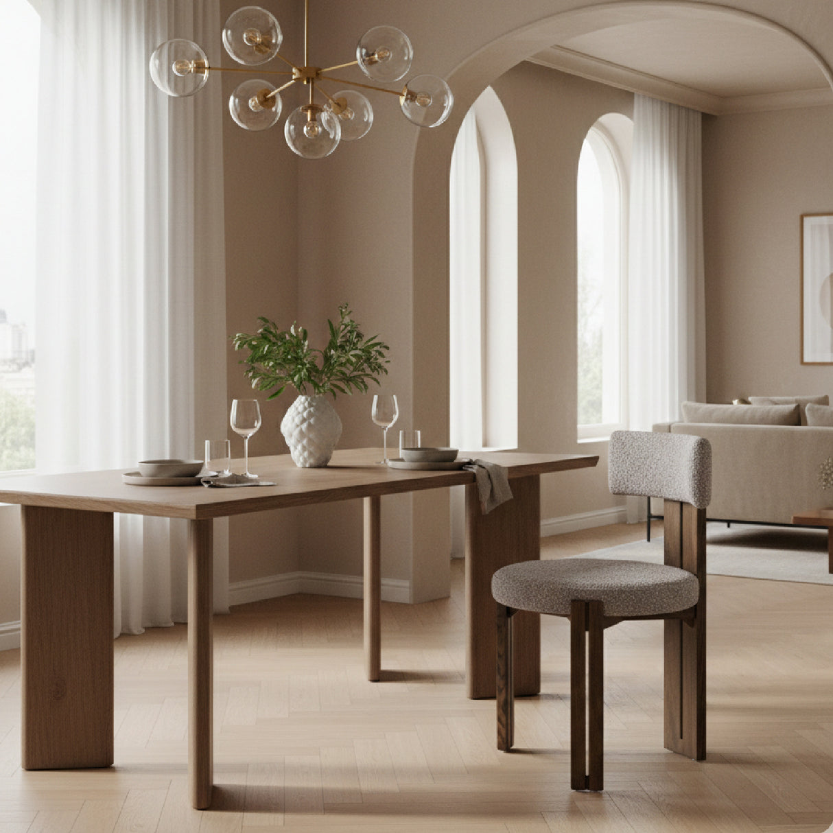 Gray Side Dining Chair | Oroa.com