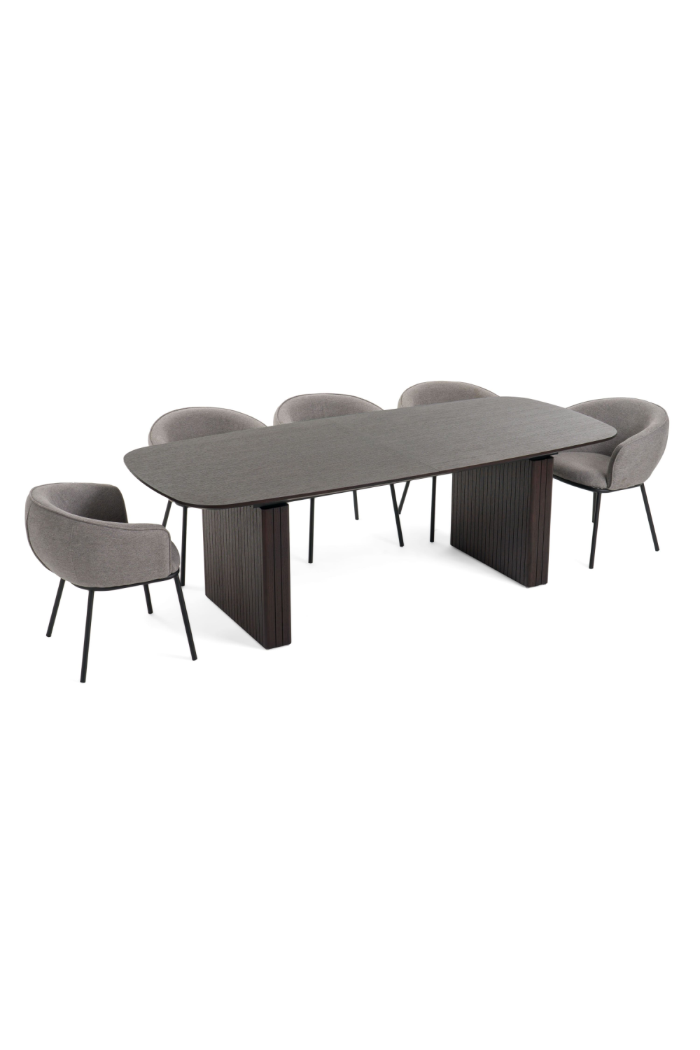 Smoked Oak Extendable Dining Table | Oroa.com