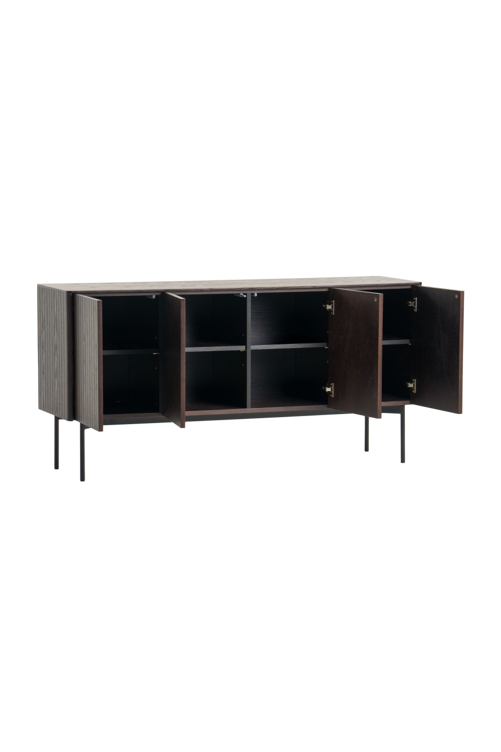Slatted Smoked Ash Sideboard | Oroa.com