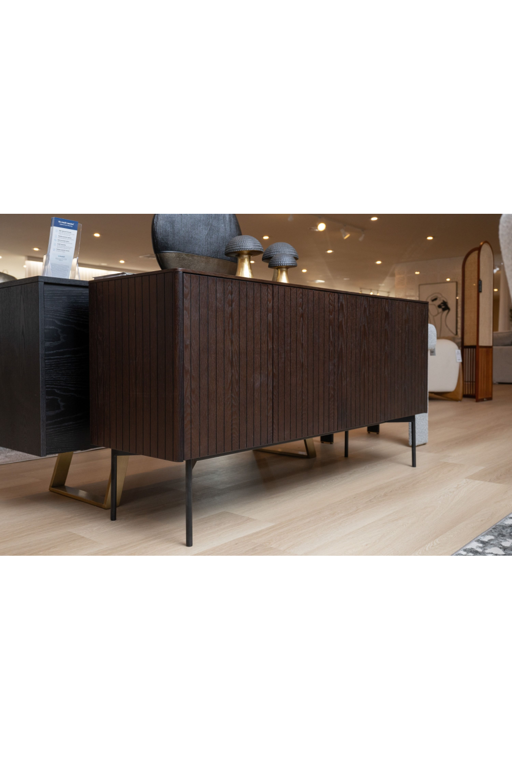 Slatted Smoked Ash Sideboard | Oroa.com