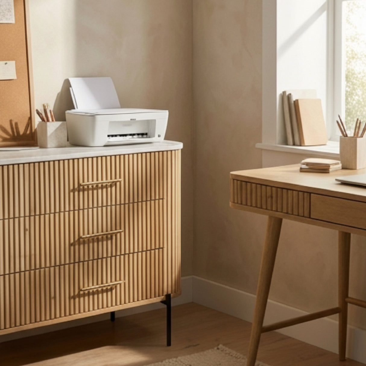 Fluted Mango Wood 6-Drawer Dresser | Oroa.com